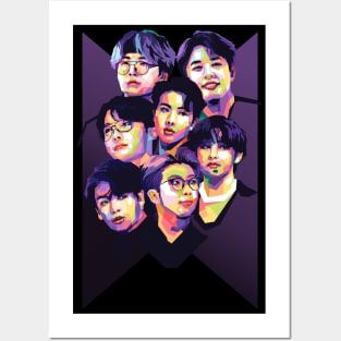 bts kpop Posters and Art